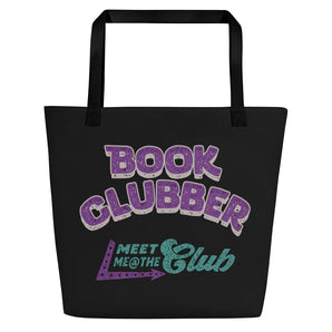Book Clubber @ the Club Large Tote - Black