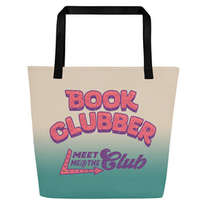 Book Clubber @ the Club Large Tote - Ombre