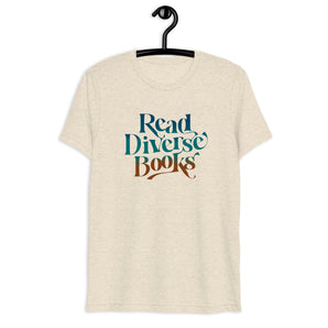 Read Diverse Books Tri-Blend Unisex Tee - Ombré