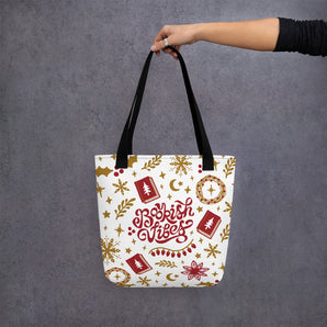 Bookish Festive Vibes Tote - Fables and Tales