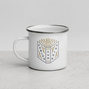 Fables & Tales Open Book Enamel Mug - Fables and Tales