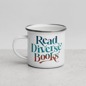 Read Diverse Books Enamel Mug