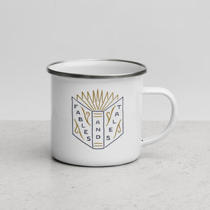 Fables & Tales Open Book Enamel Mug - Fables and Tales