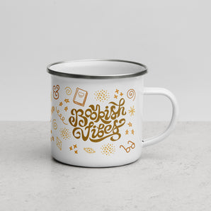 Bookish Vibes Designer Enamel Mug - Fables and Tales