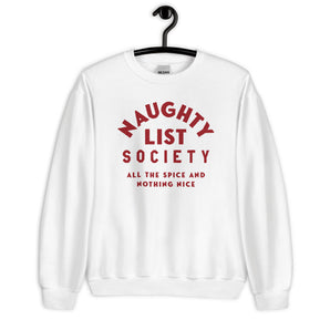 Naughty List Unisex Crewneck Sweatshirt