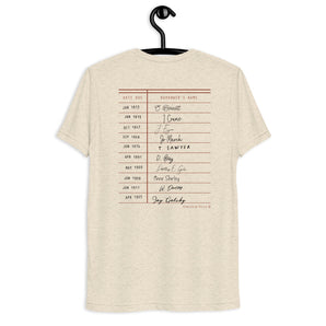 Library Checkout Unisex Tri-Blend Tee - Fables and Tales